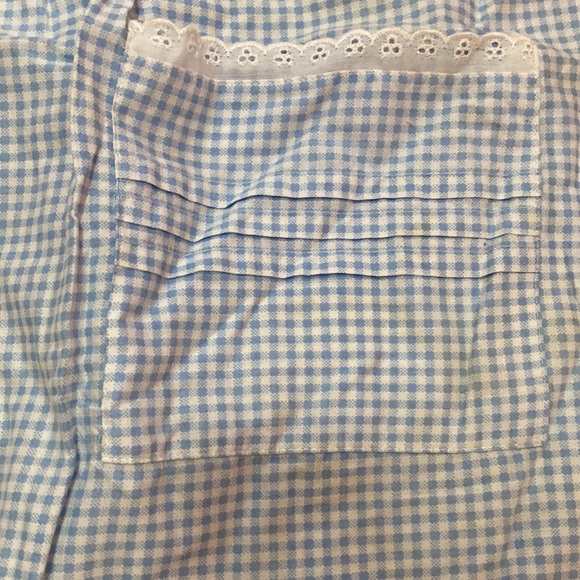 Ilise Stephens Blue & White Gingham Housedress, Fits Size 10, 100% Cotton. Cool - Picture 3 of 6